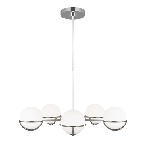 Verifica Candelabru Apollo cu 5 lumini - nichel lustruit Elstead