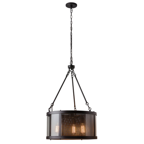 Verifica Bluffton 3 Light Pendant Elstead