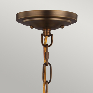 Cadence 2 Light Pendant - alamă veche închisă/negru mat Elstead small 1