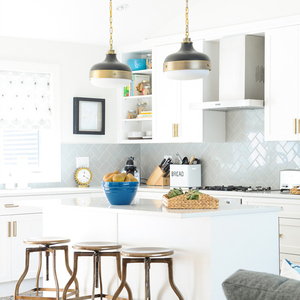 Cadence 2 Light Pendant - alamă veche închisă/negru mat Elstead small 6