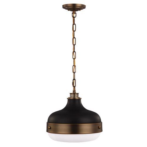 Verifica Cadence 2 Light Pendant - alamă veche închisă/negru mat Elstead