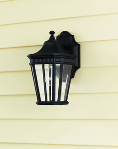Cotswold Lane 1 Light Small Wall Lantern - negru Elstead small 1