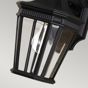 Cotswold Lane 1 Light Small Wall Lantern - negru Elstead small 3