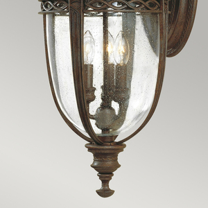 Lanternă de perete mare English Bridle cu 3 lumini - bronz britanic Elstead small 2