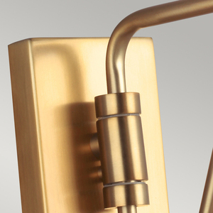 Joan 1 Light Wall Light - Midnight Black & Burnished Brass Elstead small 4