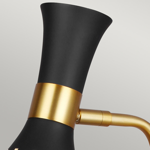 Lampă de masă Joan 1 Light - Midnight Black & Burnished Brass Elstead small 2