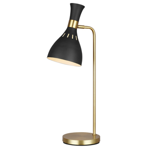 Lampă de masă Joan 1 Light - Midnight Black & Burnished Brass Elstead small 0