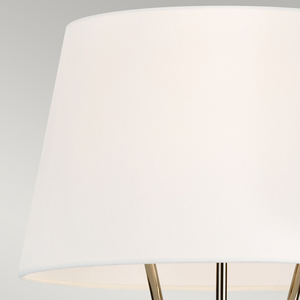 Penny 1 Light Floor Lamp - Nichel lustruit Elstead small 1