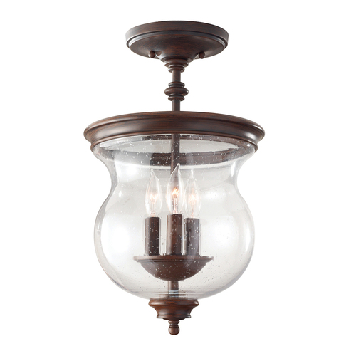 Verifica Pickering Lane 3 Light Semi-Flush Elstead