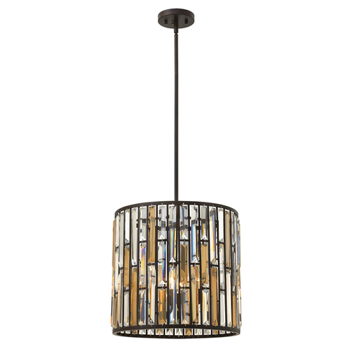 Verifica Pandantiv cu 3 lumini Gemma - Bronz Vintage Elstead