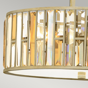 Pandantiv cu 3 lumini Gemma - Silver Leaf Elstead small 2