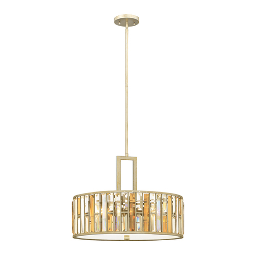 Verifica Pandantiv cu 3 lumini Gemma - Silver Leaf Elstead