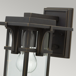 Manhattan 1 Light 1 Light Small Wall Lantern Elstead small 1