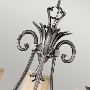 Candelabru Plantation cu 3 lumini - Nichel antic lustruit Elstead small 2