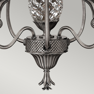 Candelabru Plantation cu 3 lumini - Nichel antic lustruit Elstead small 4