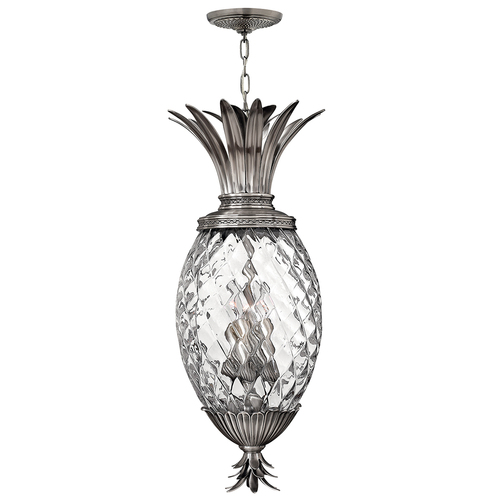 Verifica Plantation 4 Light Pentant - Nichel Antique lustruit Elstead