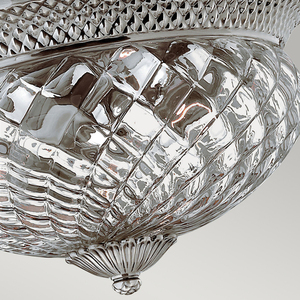 Plantation 3 Light 3 Light Large Flush - Nichel Antique lustruit Elstead small 1