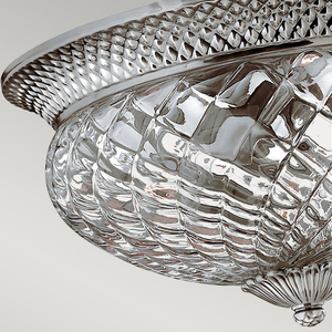 Plantation 3 Light 3 Light Large Flush - Nichel Antique lustruit Elstead small 2