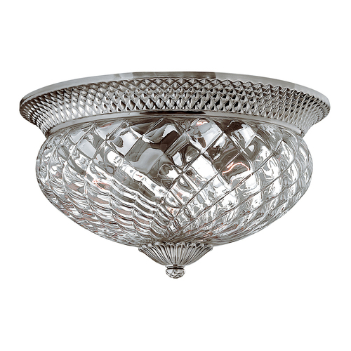 Verifica Plantation 3 Light 3 Light Large Flush - Nichel Antique lustruit Elstead