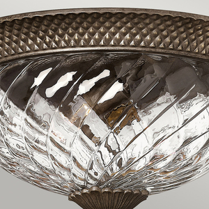 Plantation 3 Light 3 Large Flush - Pearl Bronze Elstead small 2