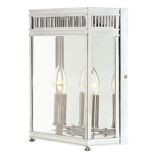 Verifica Lanternă cu 2 lumini Holborn 2 Light Half Lantern Medium - Crom lustruit Elstead