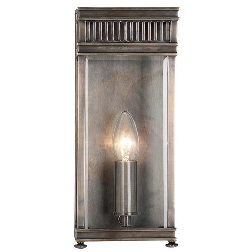 Verifica Holborn 1 semilună cu lumină mică - bronz închis Elstead