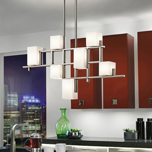 Candelabru liniar cu 7 lumini City Lights Elstead small 1