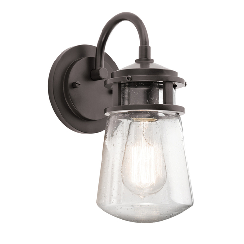 Verifica Lyndon 1 Light 1 Light Small Wall Lantern - Architectural Bronze Elstead