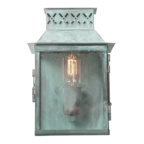 Verifica Lambeth Palace 1 Light Wall Lantern - Verdigris Elstead