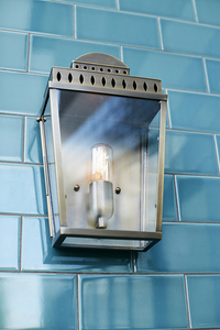 Mansion House Lanternă de perete cu 1 lumină - nichel lustruit Elstead small 1