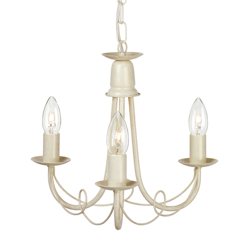 Verifica Candelabru Minster cu 3 lumini - Auriu fildeș Elstead