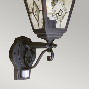 Norfolk 1 lumină de perete cu lanternă de perete cu PIR Elstead small 1