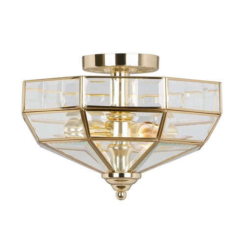 Verifica Old Park 2 Light Semi-Flush - alamă lustruită Elstead
