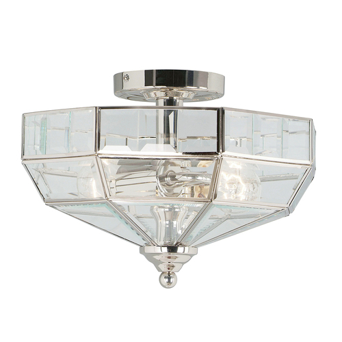 Verifica Old Park 2 Light Semi-Flush - Nichel lustruit Elstead