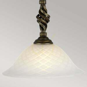 Pandantiv Pembroke cu 1 lumină - negru/auriu Elstead small 1