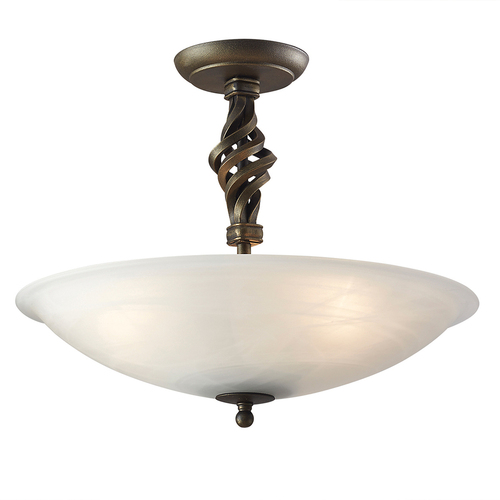 Verifica Pembroke 3 Light Semi-Flush - Negru/Aur Elstead