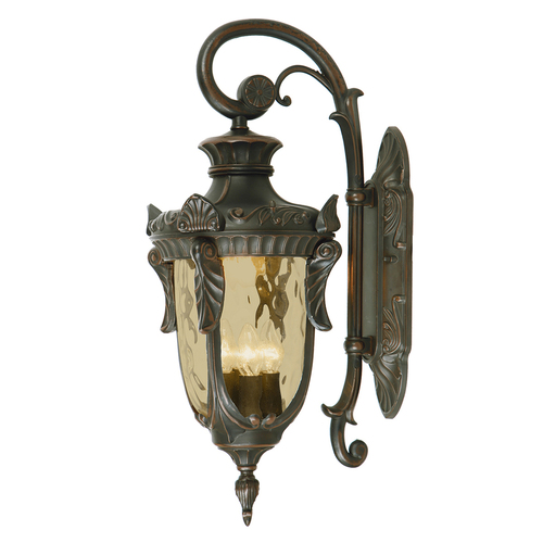 Verifica Lanternă mare de perete Philadelphia cu 3 lumini - bronz vechi Elstead