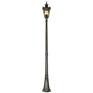 Stâlp de iluminat Philadelphia 3 Light Large Lamp Post - Old Bronze Elstead small 0