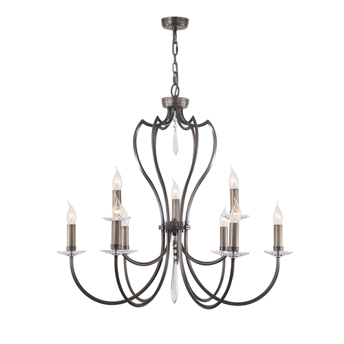Verifica Pimlico candelabru cu 9 lumini - Bronz închis Elstead