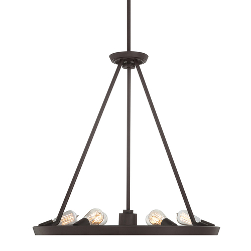 Verifica Lustra Theater Row cu 6 lumini - Western Bronze Elstead