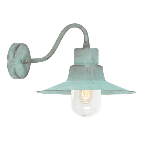 Verifica Sheldon 1 light Wall Lantern - Verdigris Elstead