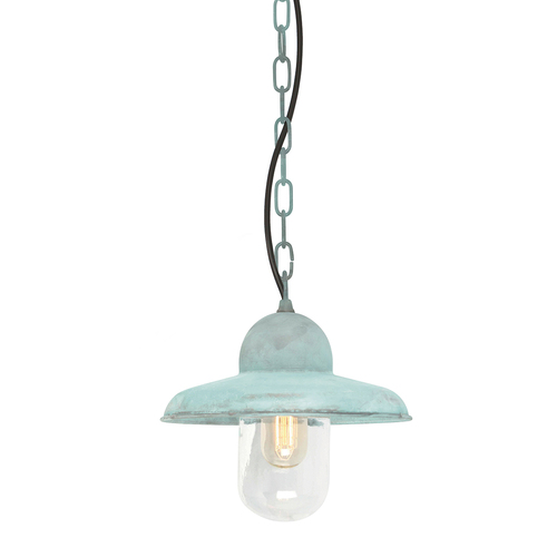 Verifica Lanternă cu lanț Somerton 1 lumină - Verdigris Elstead