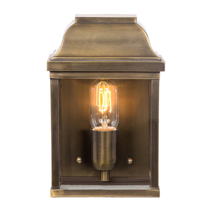 Victoria 1 Light Wall Lantern - Alamă Elstead small 0