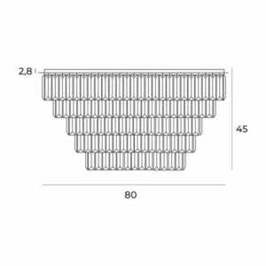 Plafon Max Light Monaco C0225 crom 16xG9 Ø80 cm metal sticlă 2 Plafon Max Light Monaco C0225 crom 16xG9 Ø80 cm metal sticlă small 2