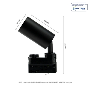 Madara OPTIMO OPTIMO GU10 3F GU10 250V IP20 Spot negru small 9