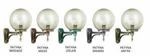 Lampă de perete exterior SU-MA Kule Classic negru/alamă K 3012/1/K 300 U small 5