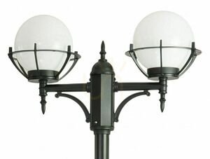Lampă stâlp exterior SU-MA negru aluminiu 2xE27 180-280 cm OGMWN 2 KPO small 2