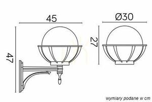 Lampă de perete exterior SU-MA negru E27 IP43 K 3012/1/KPO 250 U small 4