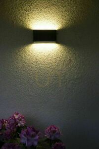 Aplica de perete exterior SU-MA Slim negru LED 11W 3000K M1016 BL small 3