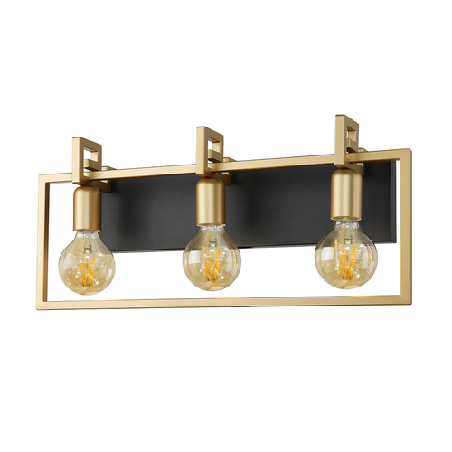 Verifica Lampă de perete Italux Primero 3xE27 aurie-negru mat WL-44003-3-BK-GD